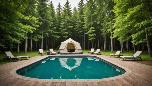 Vivez le luxe du camping avec votre propre piscine privée